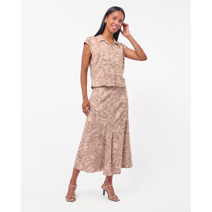 Blusa Mujer Lorete Beige Natural