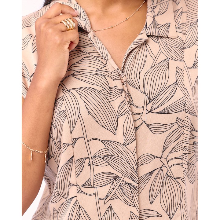 Blusa Mujer Lorete Beige Natural