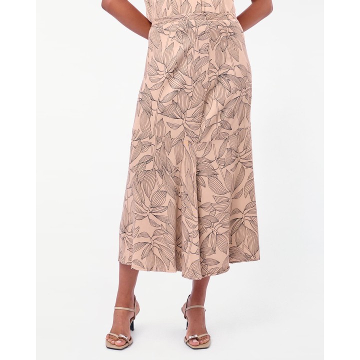 Falda Mujer Eulalie Beige Natural