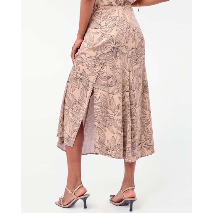 Falda Mujer Eulalie Beige Natural