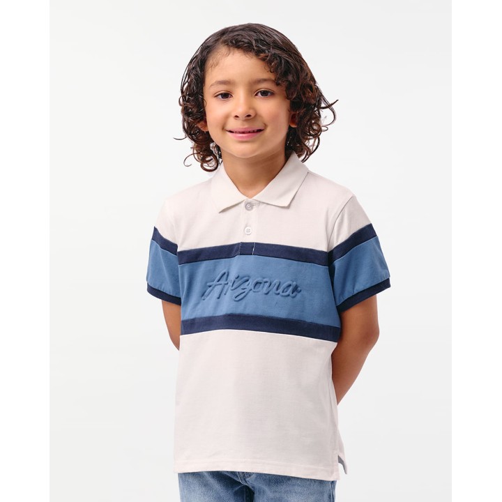 Polo Cuello Camisa Niño Nacho Blanco Optico