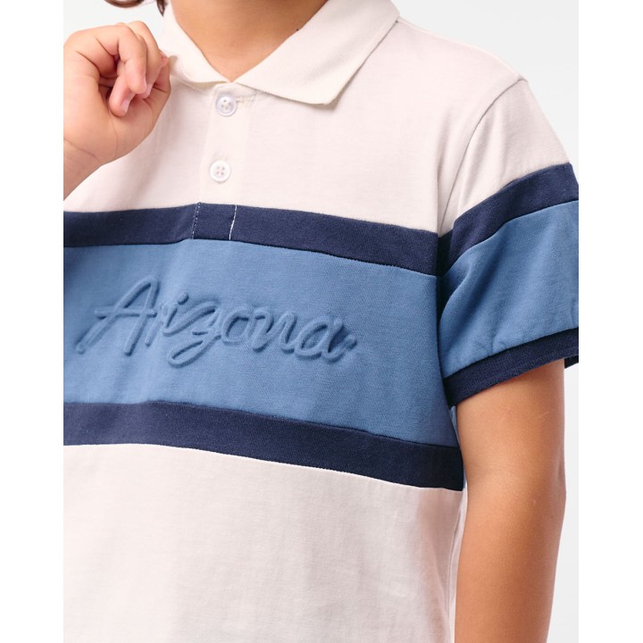 Polo Cuello Camisa Niño Nacho Blanco Optico