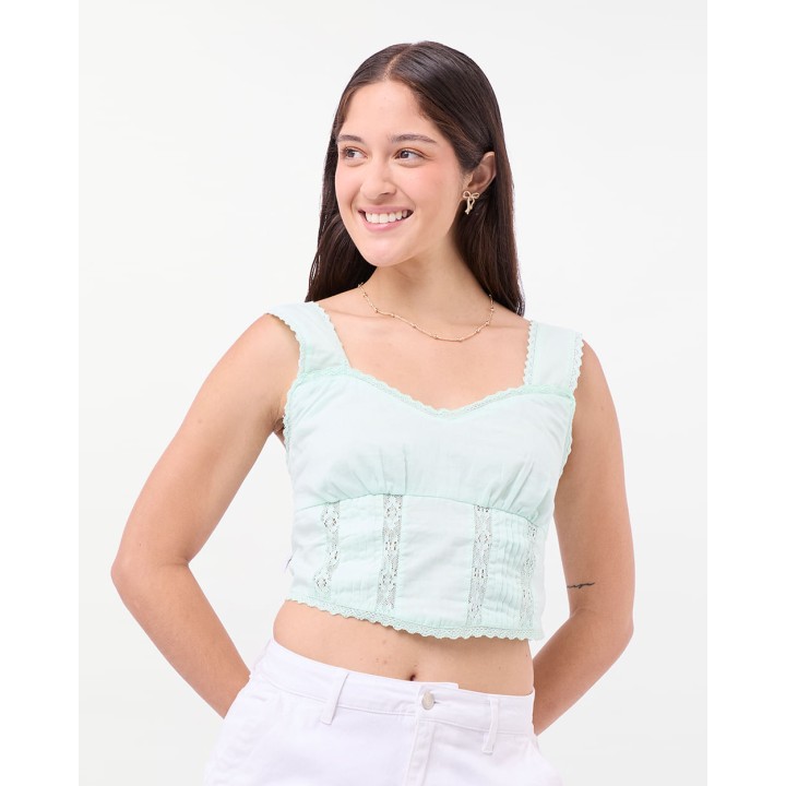 Blusa Mujer Michelle Verde Pastel