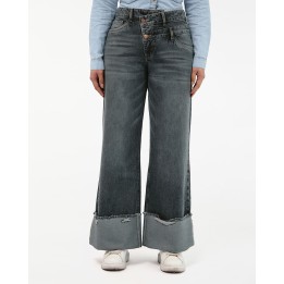 Jean Mujer Cristal Total Dirty Melange