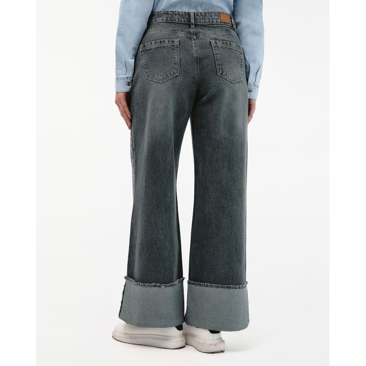Jean Mujer Cristal Total Dirty Melange