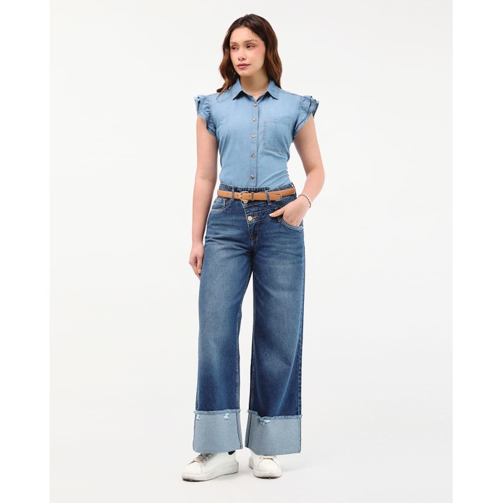 Jean Mujer Cristal Total Bio Blue