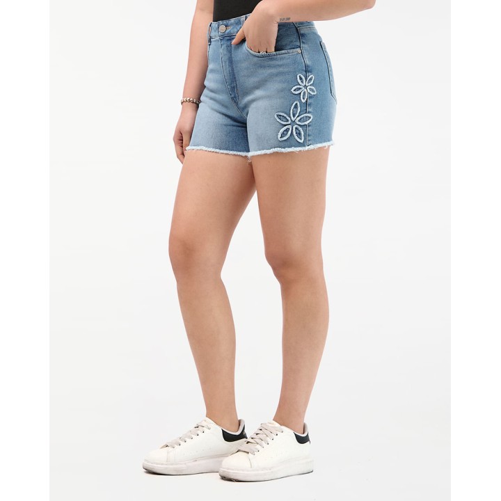 Short Denim Mujer Yajaira Total Bleach