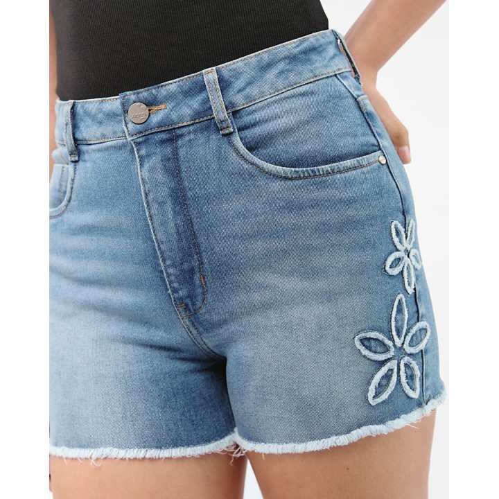 Short Denim Mujer Yajaira Total Bleach