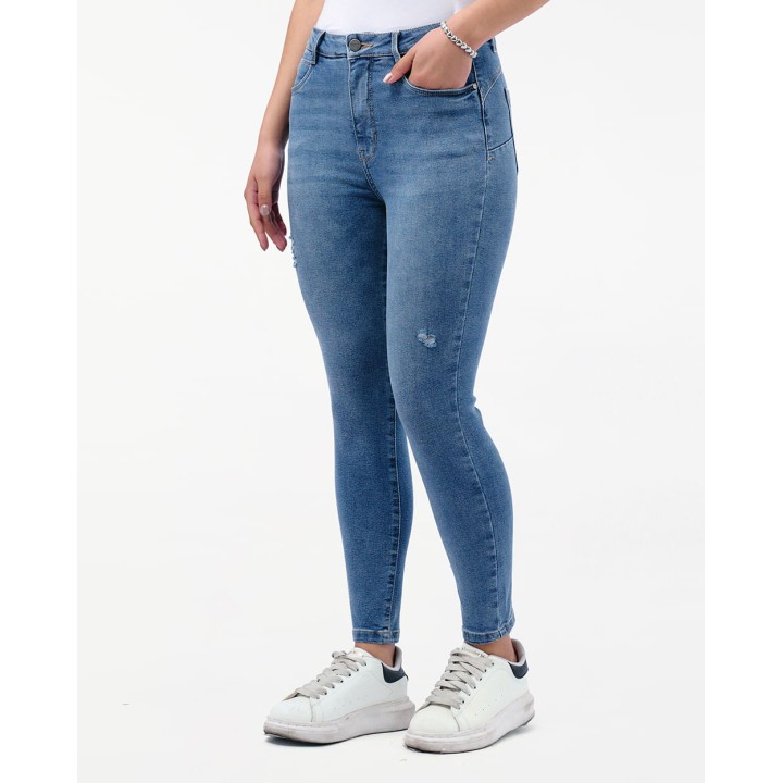 Jean Mujer Fabiola Total Faded Bleach
