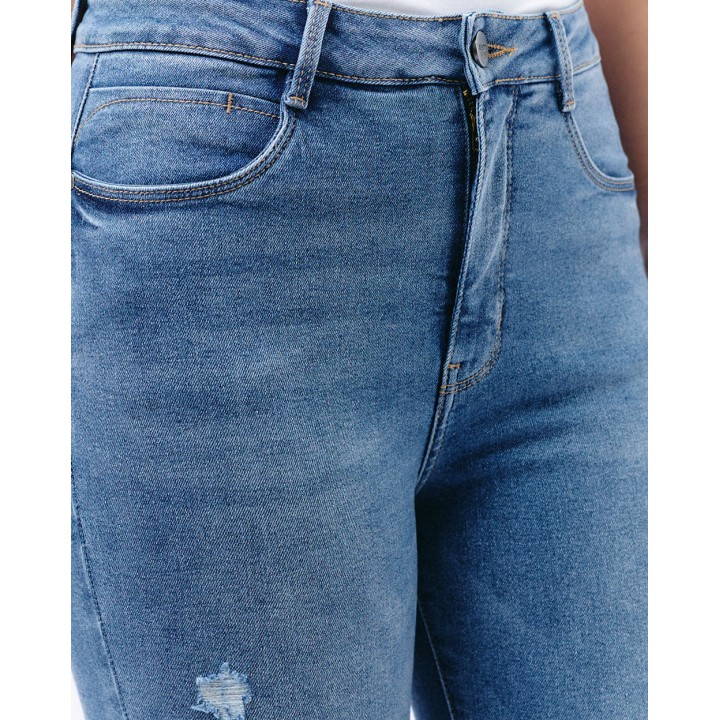 Jean Mujer Fabiola Total Faded Bleach
