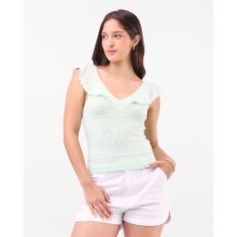 Top Mujer Mildred Verde Pastel