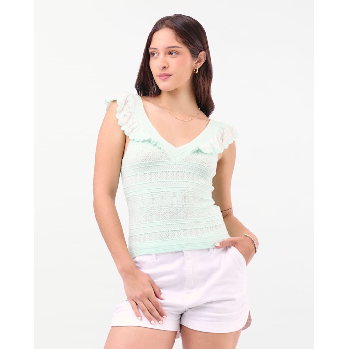 Top Mujer Mildred Verde Pastel