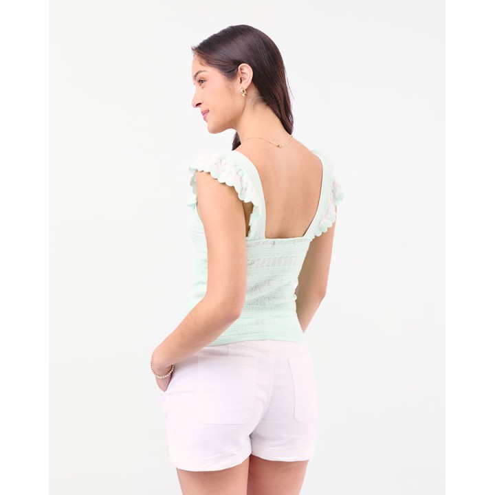 Top Mujer Mildred Verde Pastel