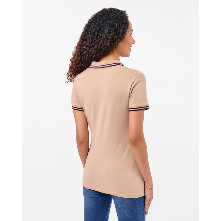 Polo Cuello Camisa Mujer Marena Beige Arena