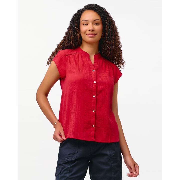 Blusa Mujer Cata Solid Teja Dusty