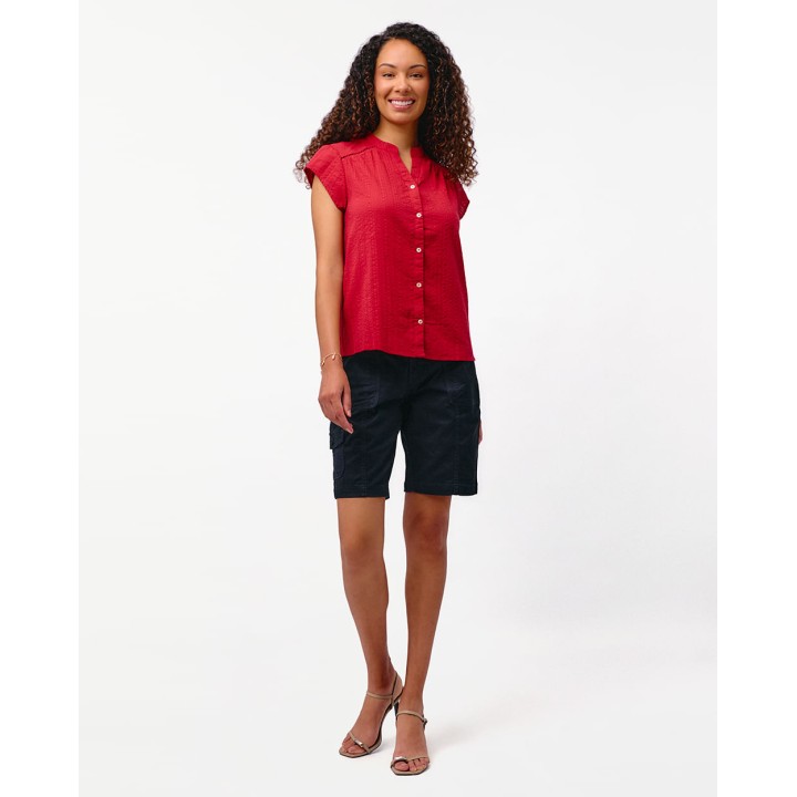 Blusa Mujer Cata Solid Teja Dusty