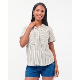 Blusa Mujer Camila Print Verde Olivo