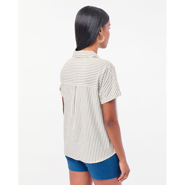 Blusa Mujer Camila Print Verde Olivo