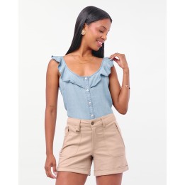 Blusa Mujer Rosalie Light Wash