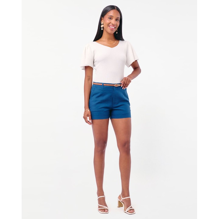 Short Mujer Maddyson Azul Campana