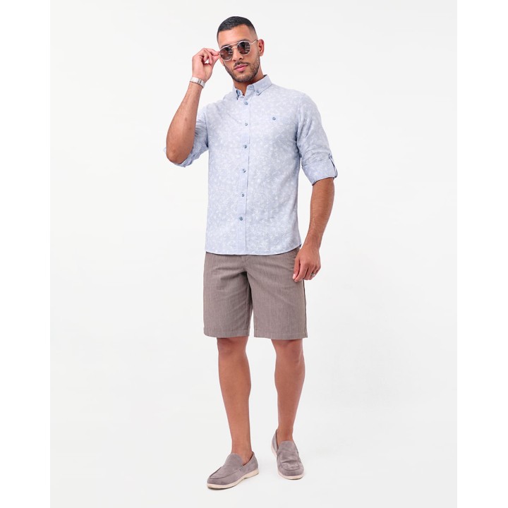 Camisa Hombre Bernar Celeste Agua