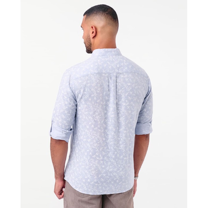 Camisa Hombre Bernar Celeste Agua