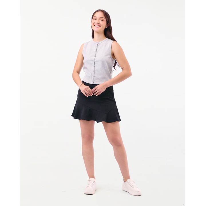 Top Mujer Aurora Gris Melange