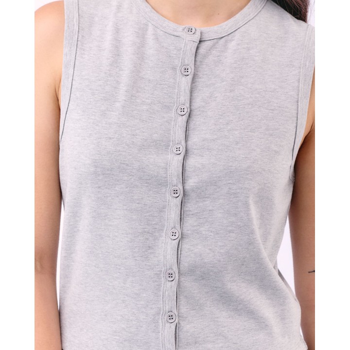 Top Mujer Aurora Gris Melange