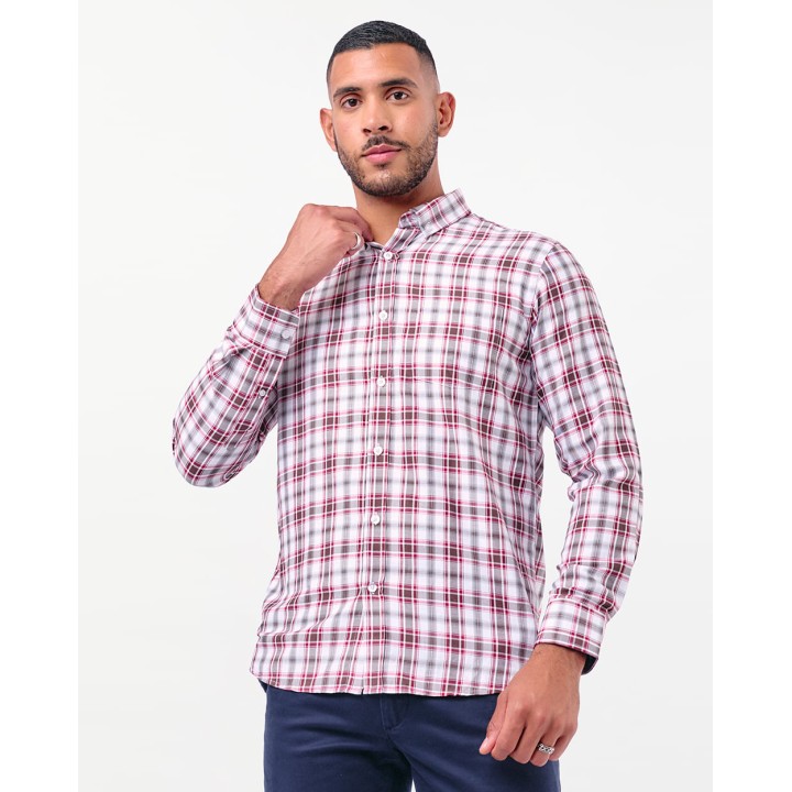 Camisa Hombre Piedro Rojo Carmin