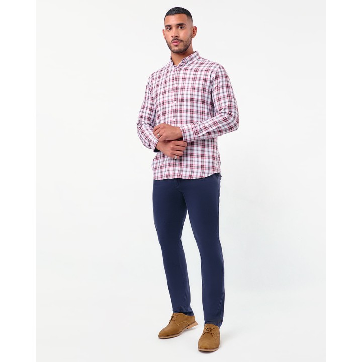 Camisa Hombre Piedro Rojo Carmin