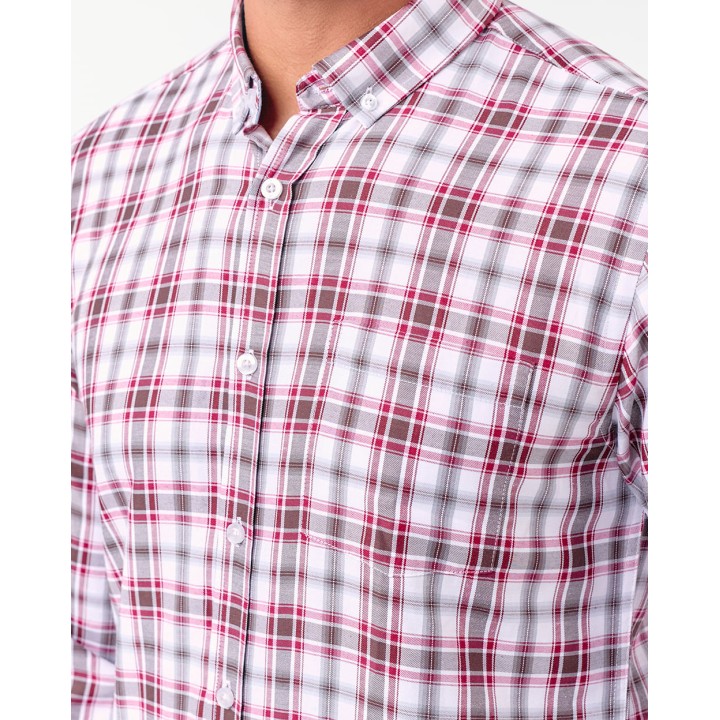 Camisa Hombre Piedro Rojo Carmin