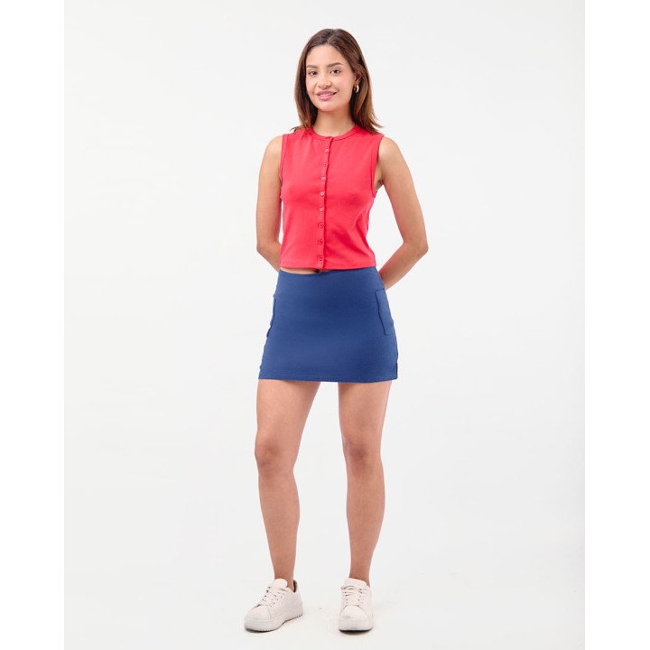 Falda Mujer Lina Azul Atlántico