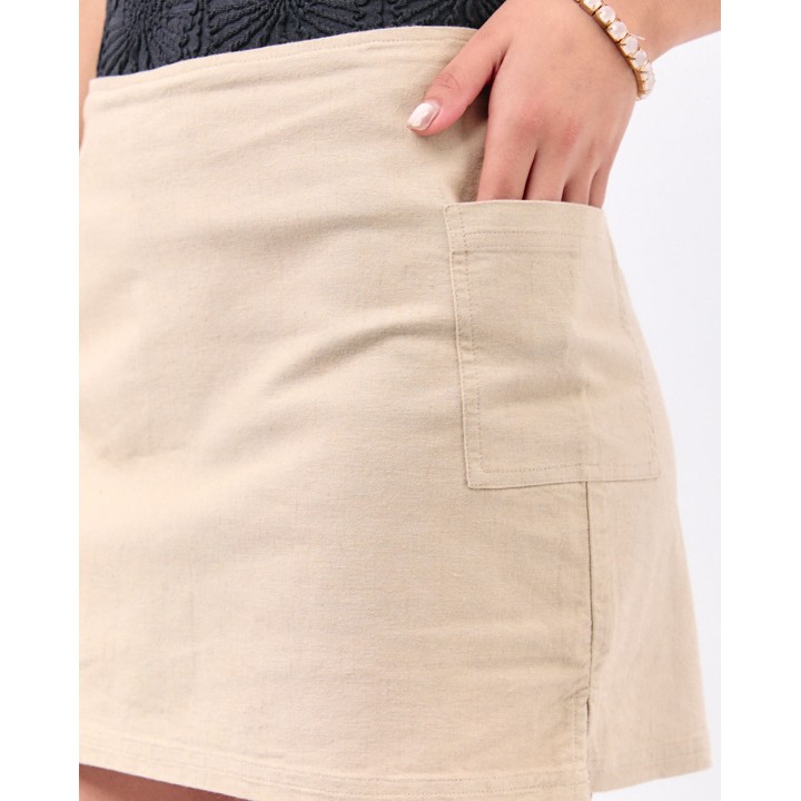 Falda Mujer Lina Beige
