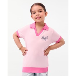 Polo Cuello Camisa Niña Cami Rosado Wood