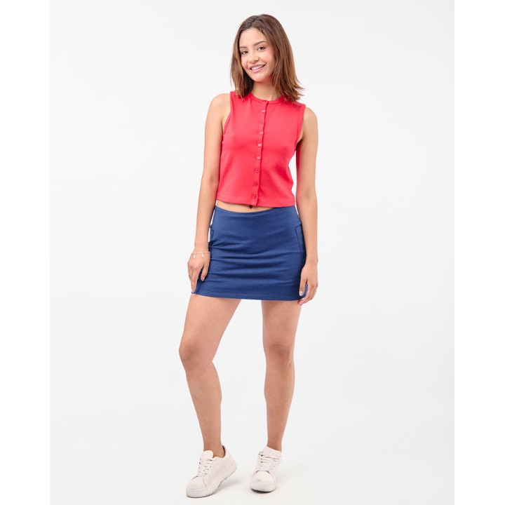 Top Mujer Aurora Rojo Fiesta