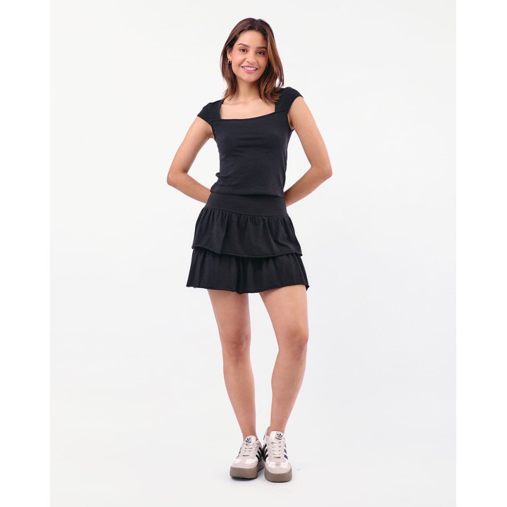 Polo Mujer Evaluna Negro