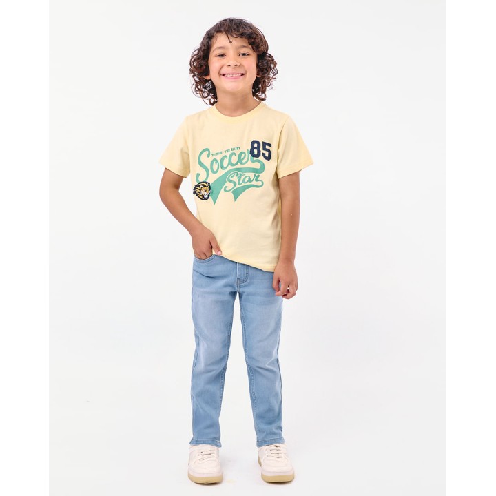 Polo Niño Eros Amarillo Pastel