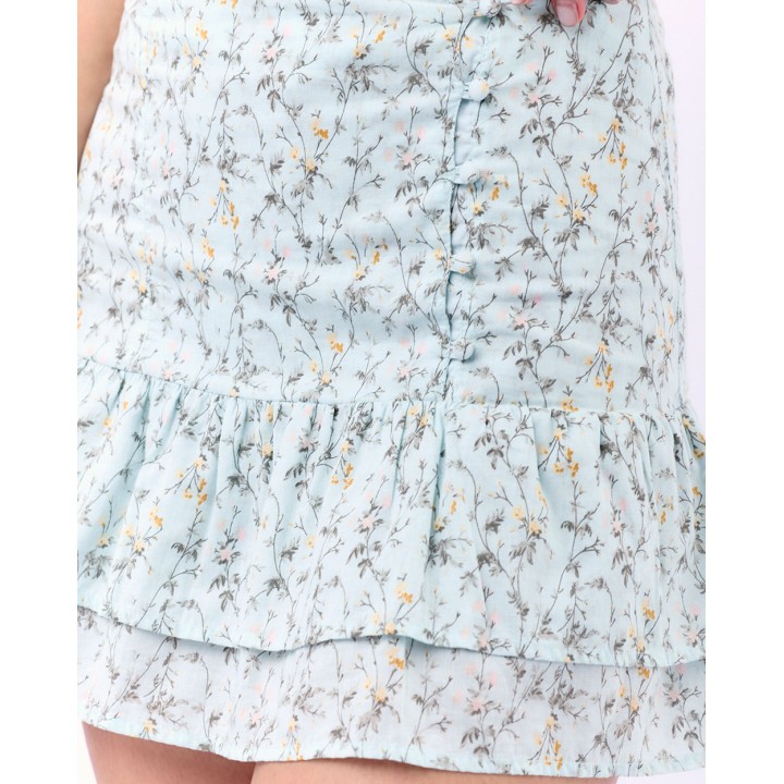 Falda Mujer Micaela Verde Pastel