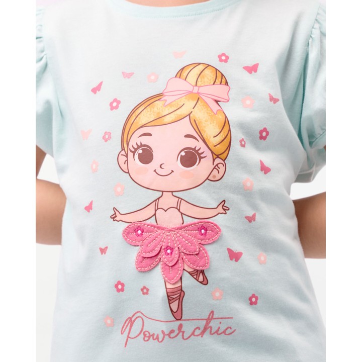 Polo Niña Ariana Aqua