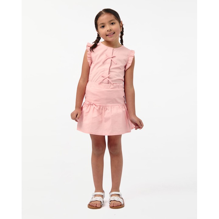 Falda Niña Macarena Rosado Wood
