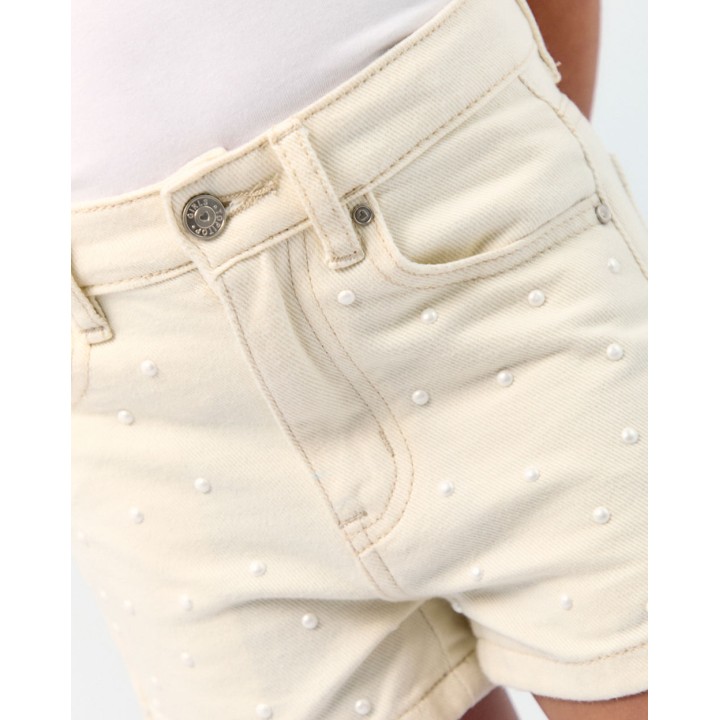 Short Niña Valeria Crema Pastel