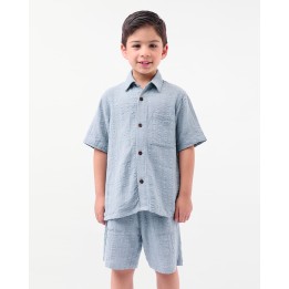 Camisa Niño Gabo Turqueza Claro