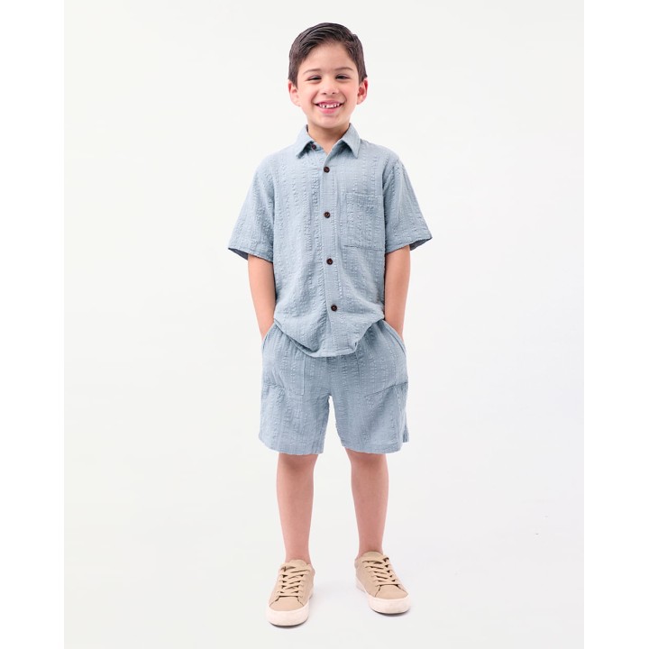 Camisa Niño Gabo Turqueza Claro