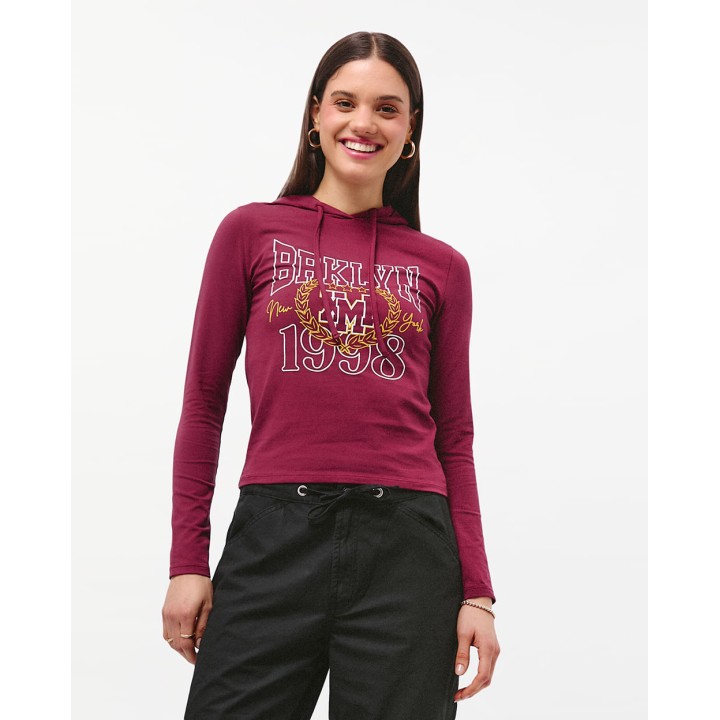 Polo Mujer Dorcas Guinda