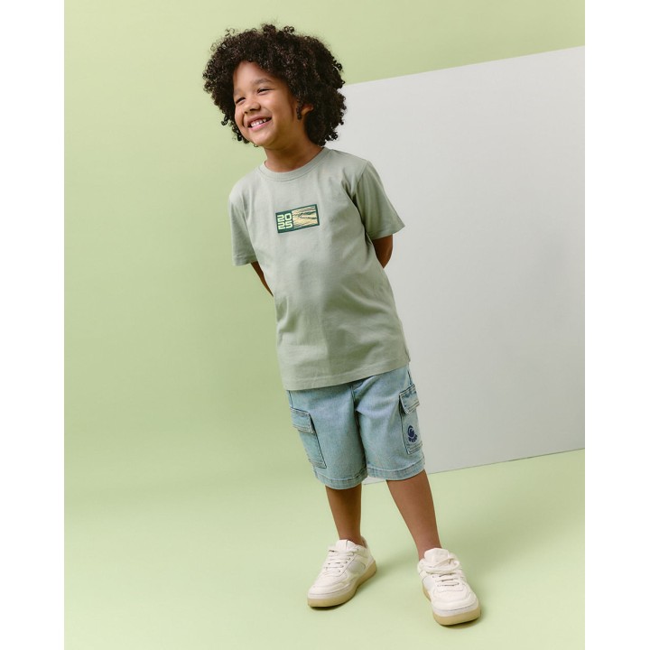 Polo Niño Kenzo Verde Wave