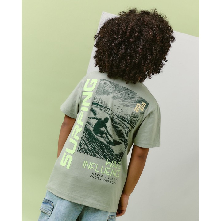 Polo Niño Kenzo Verde Wave