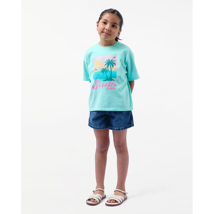 Polo Niña Katerin Aqua Ice