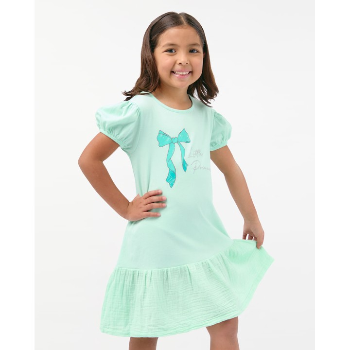 Vestido Niña Bertha Verde Menta