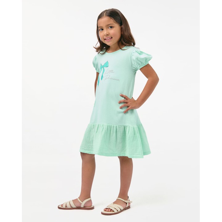 Vestido Niña Bertha Verde Menta