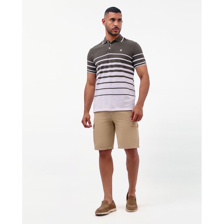 Polo Cuello Camisa Hombre Saylor Verde Forestal